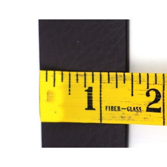 NWT GNW BLACK BROWN REAL LEATHER 1 3/8"Wd REVERSIBLE CASUAL DRESS BELT 50 (R64 - Picture 12 of 16